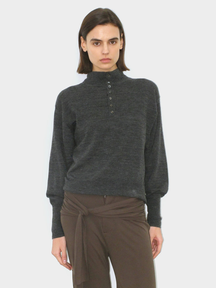 Dolman Sleeve Wool Sweater