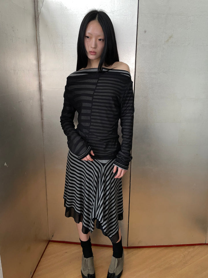 Striped Multi-Way Skirt