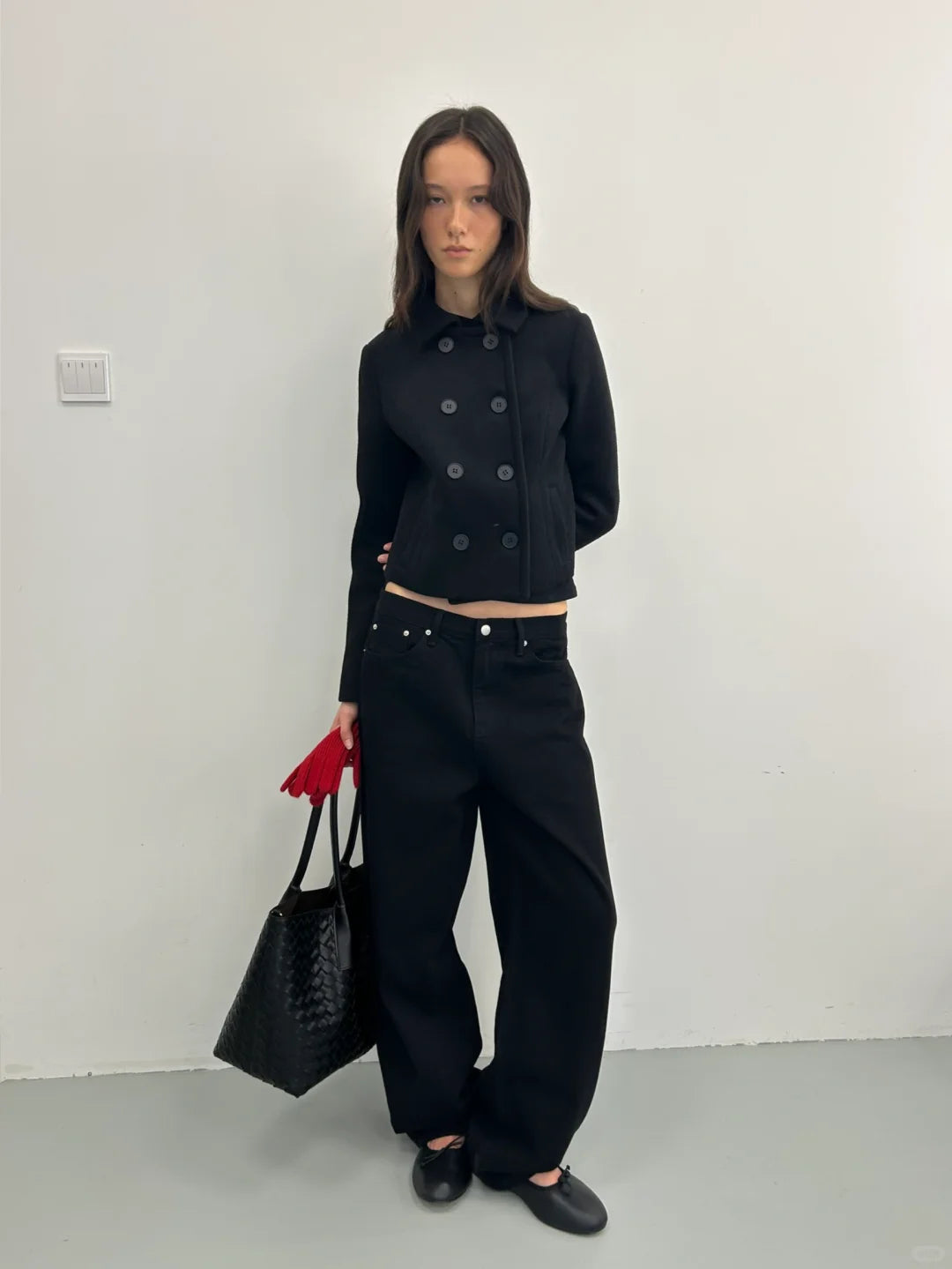 Wool Blend Short Coat