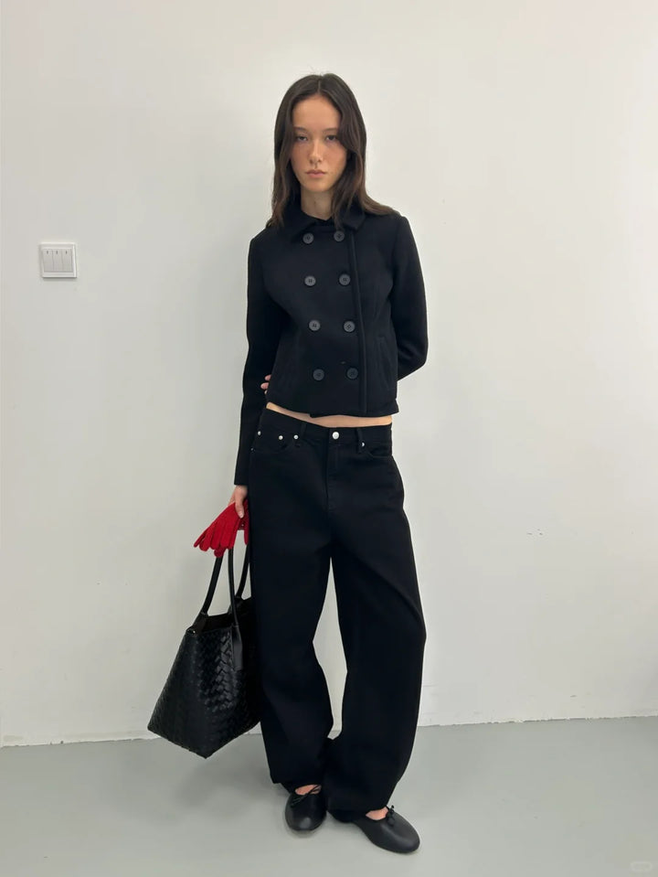 Wool Blend Short Coat