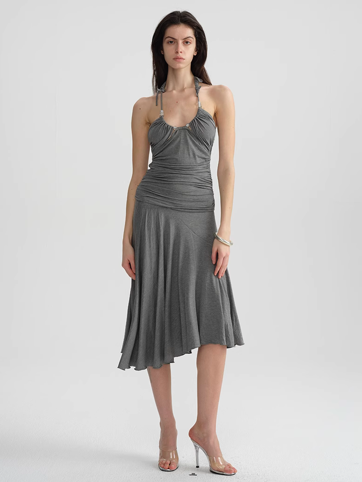 Seam Detail Midi Skirt