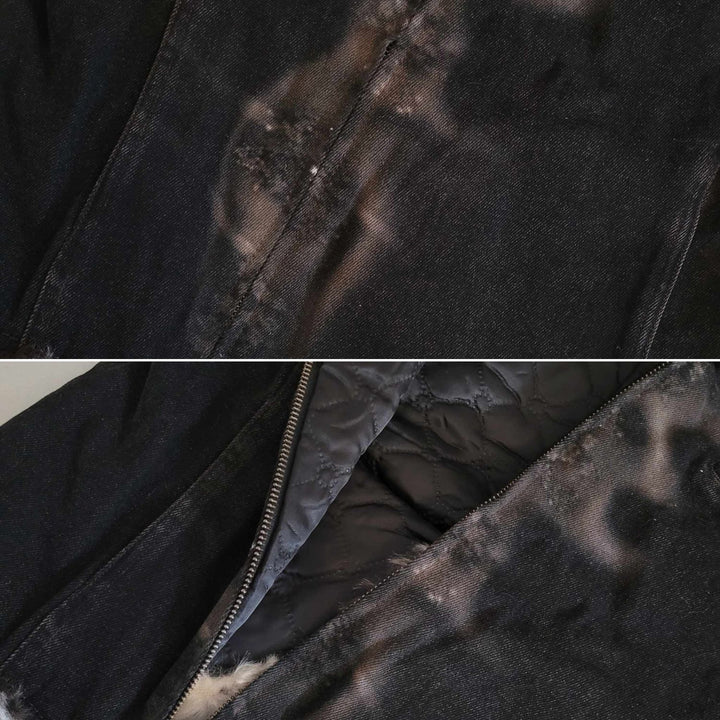 Faux Fur Denim Jacket â Yujmiu