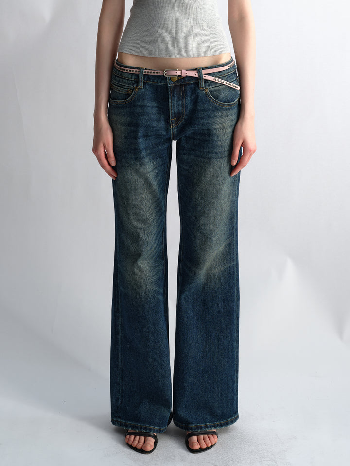 Low Rise Straight Leg Jeans