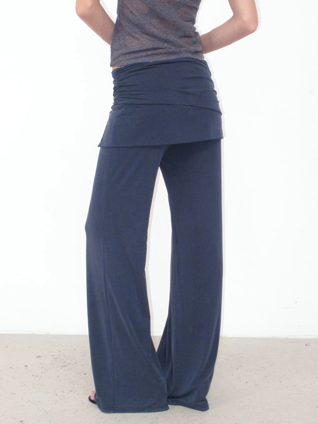 Button Detail Skirt Trousers