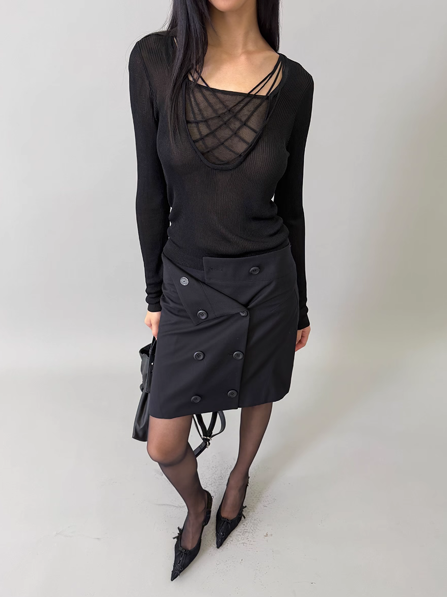 Layered Mesh Panel Top