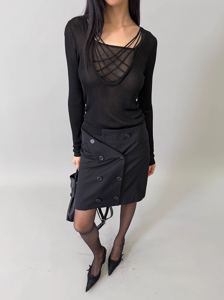 Layered Mesh Panel Top