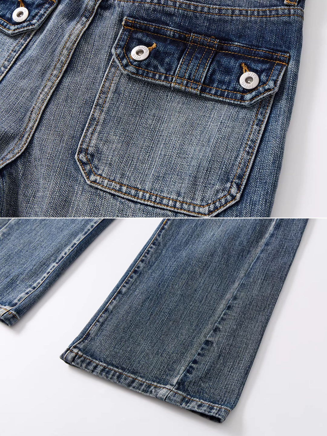 Twisted Seam Flared Jeans