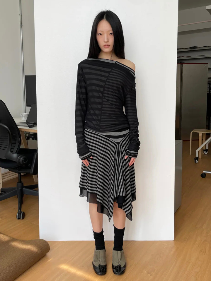 Striped Multi-Way Skirt