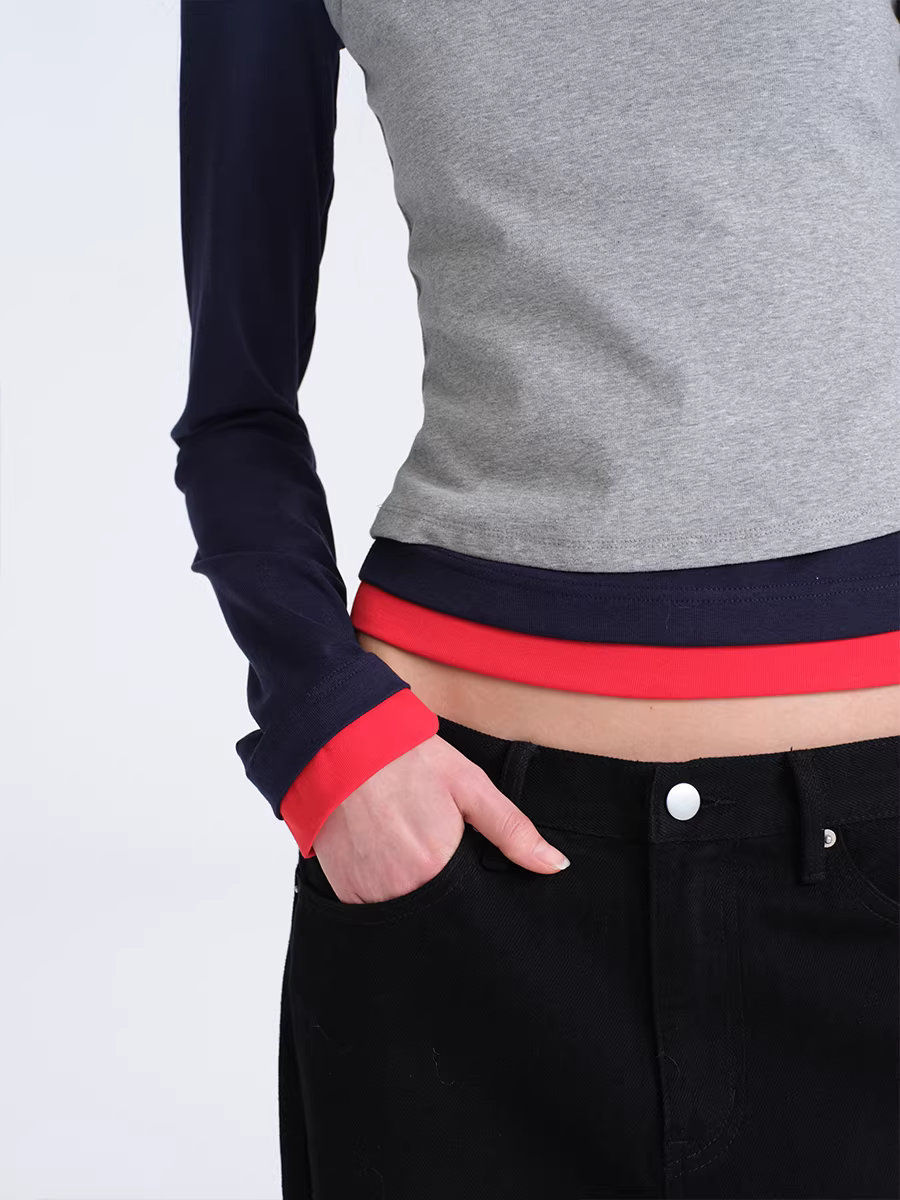 Colour Block Top Set