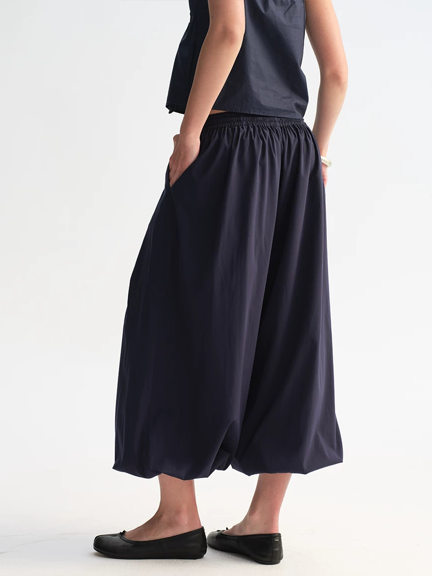 Drawstring Waist Balloon Trousers
