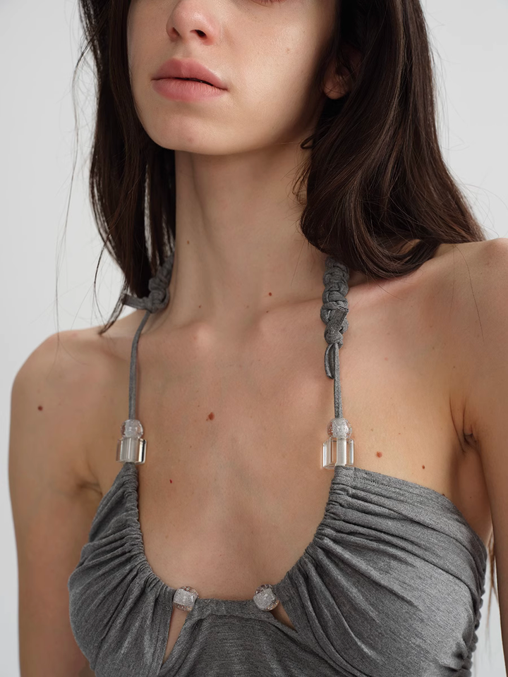Braided Halter Neck Top