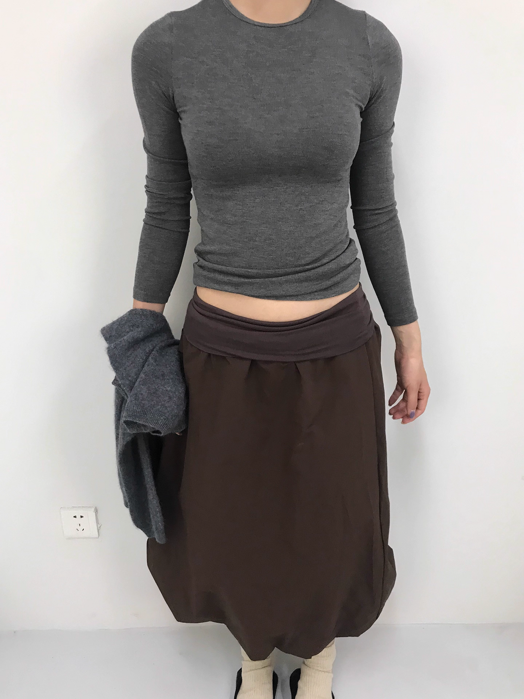 Foldover Balloon Skirt