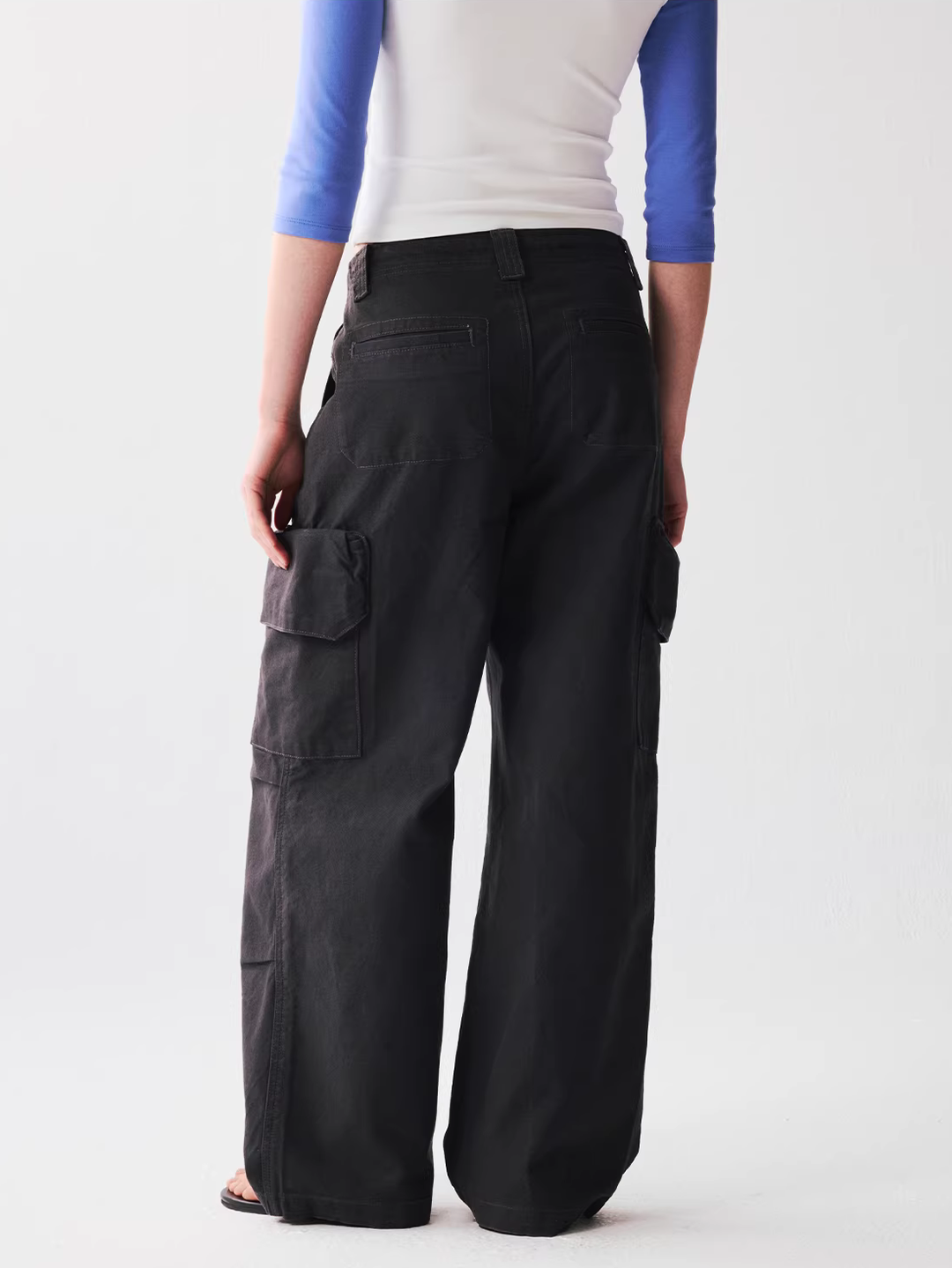 Cotton Drawstring Cargo Trousers