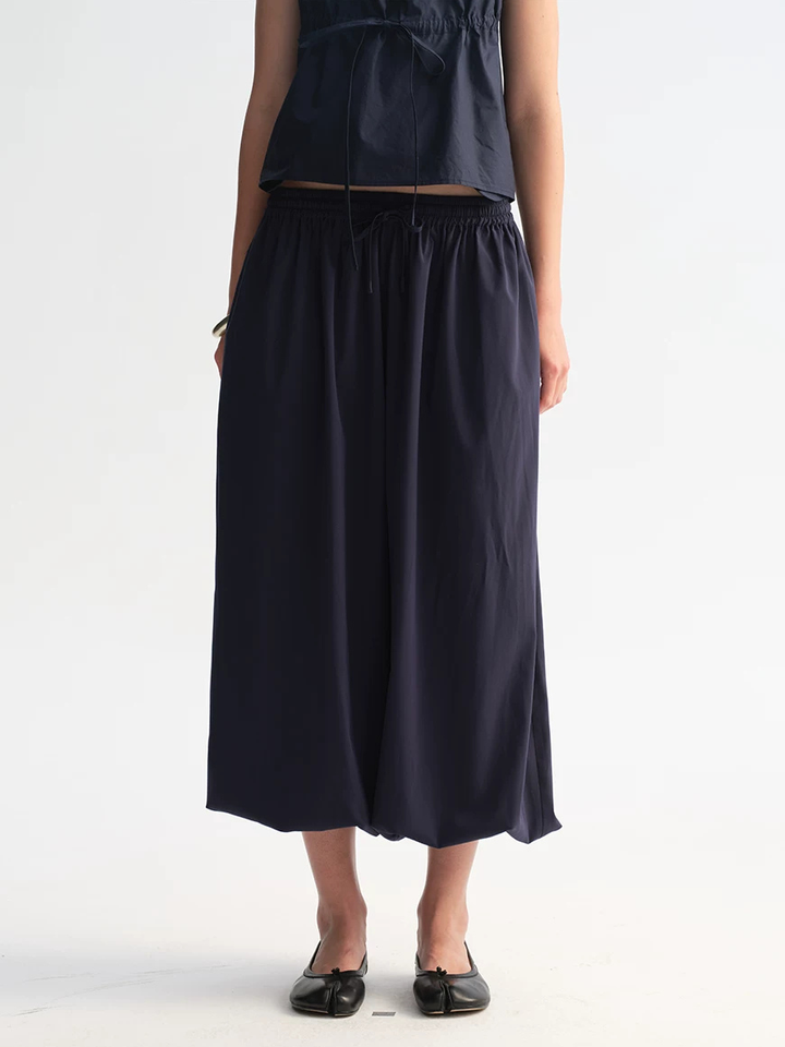 Drawstring Waist Balloon Trousers