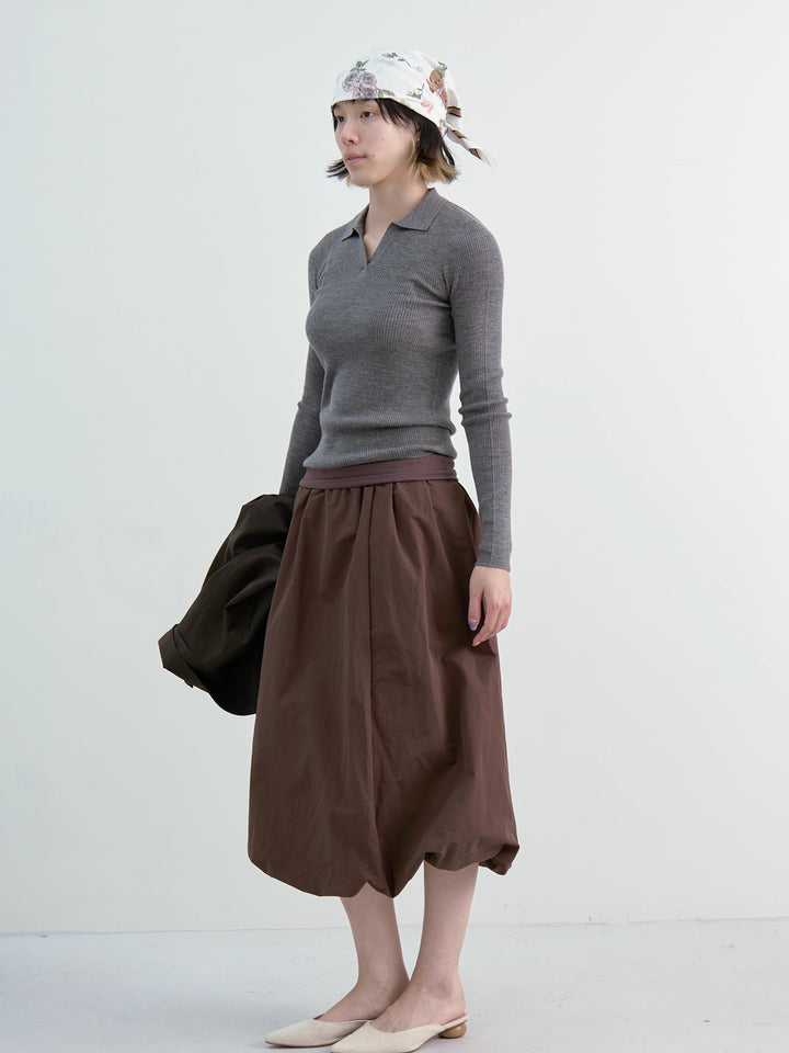 Foldover Balloon Skirt