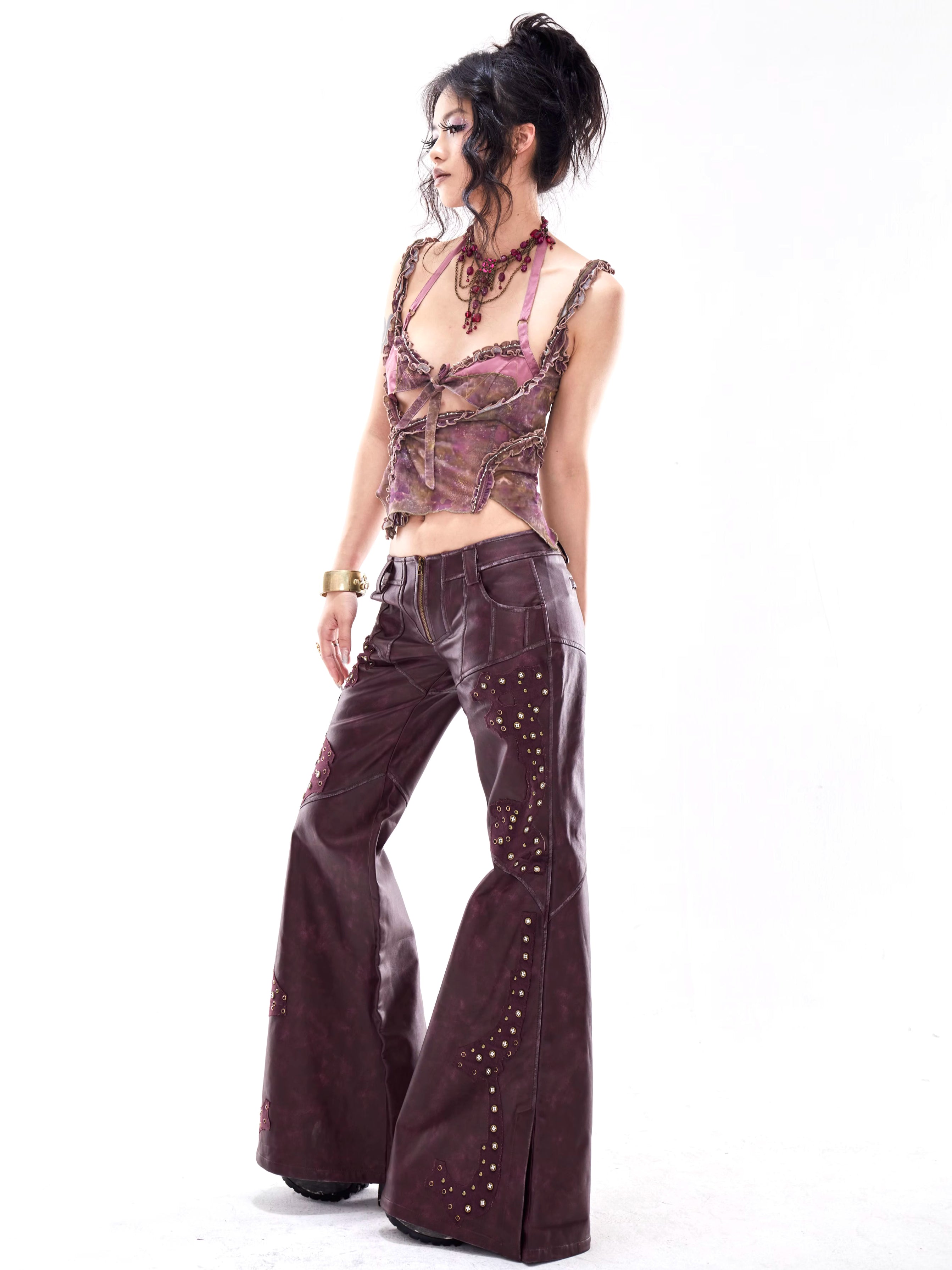 Amiri MA Quad Seamless Half-Zip Crop Top | Neiman Marcus