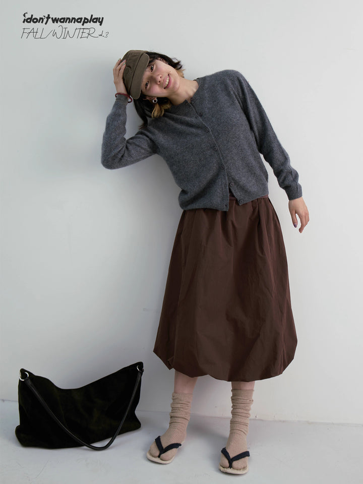 Foldover Balloon Skirt