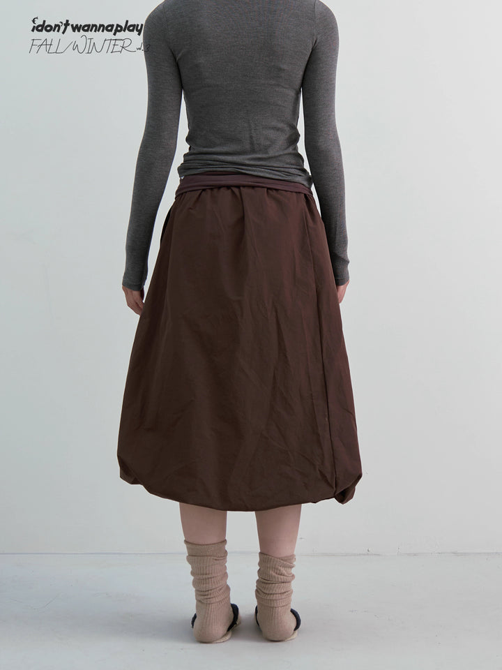 Foldover Balloon Skirt