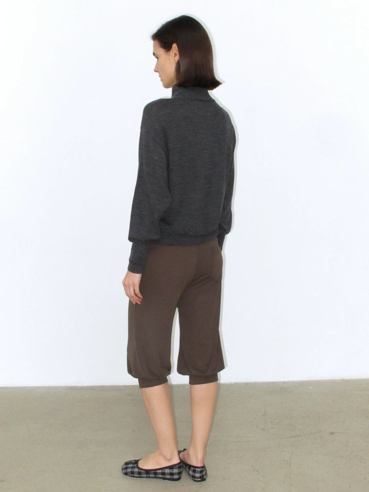Dolman Sleeve Wool Sweater