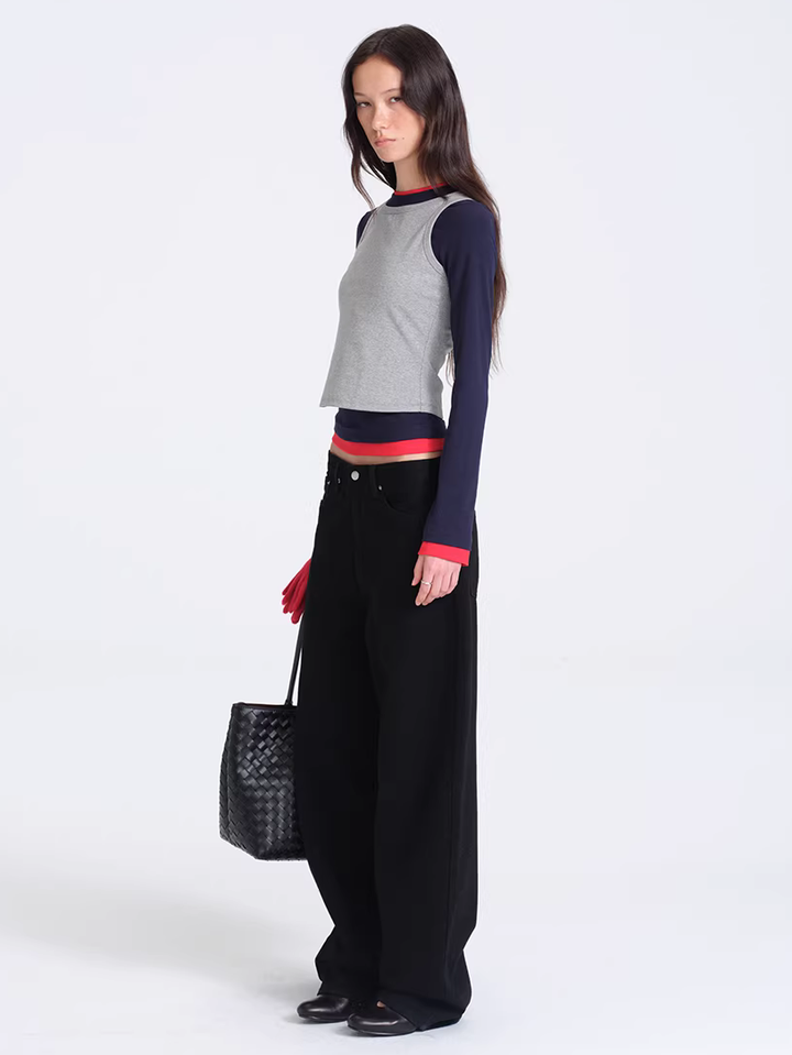 Colour Block Top Set