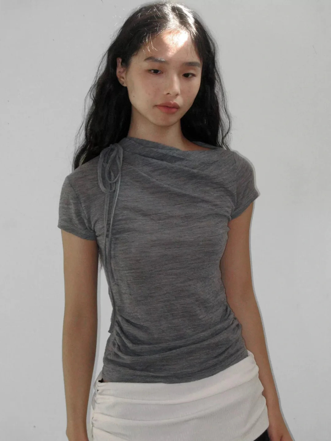 Tie Detail Wool Top