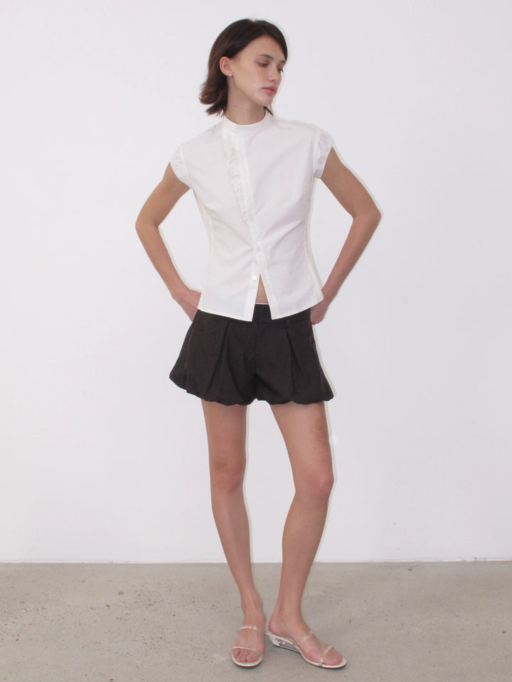 Pinstripe Balloon Shorts