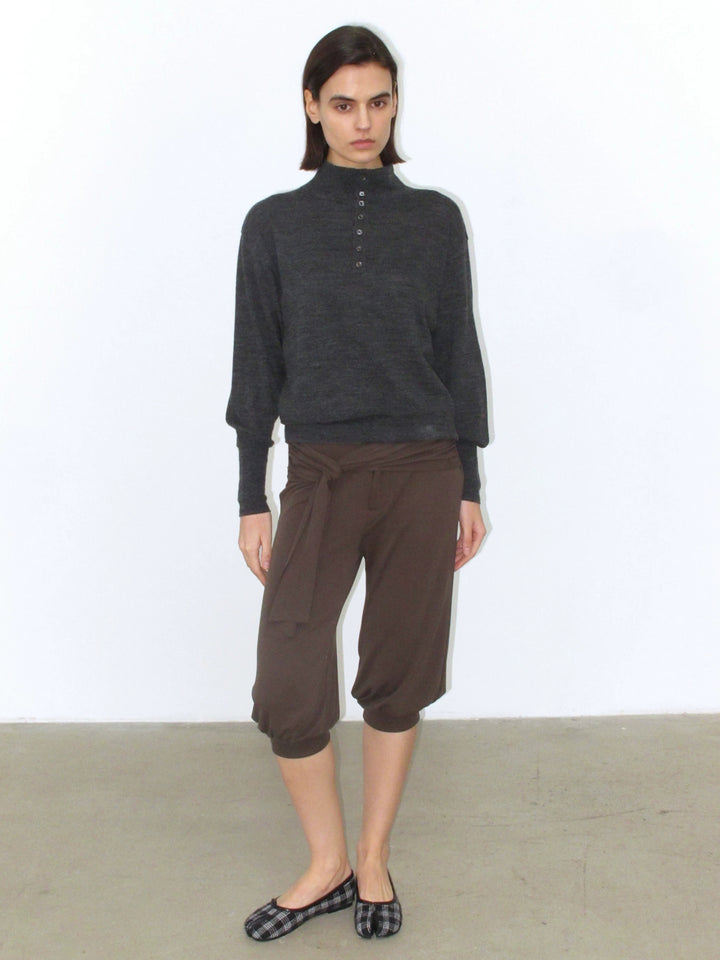 Dolman Sleeve Wool Sweater