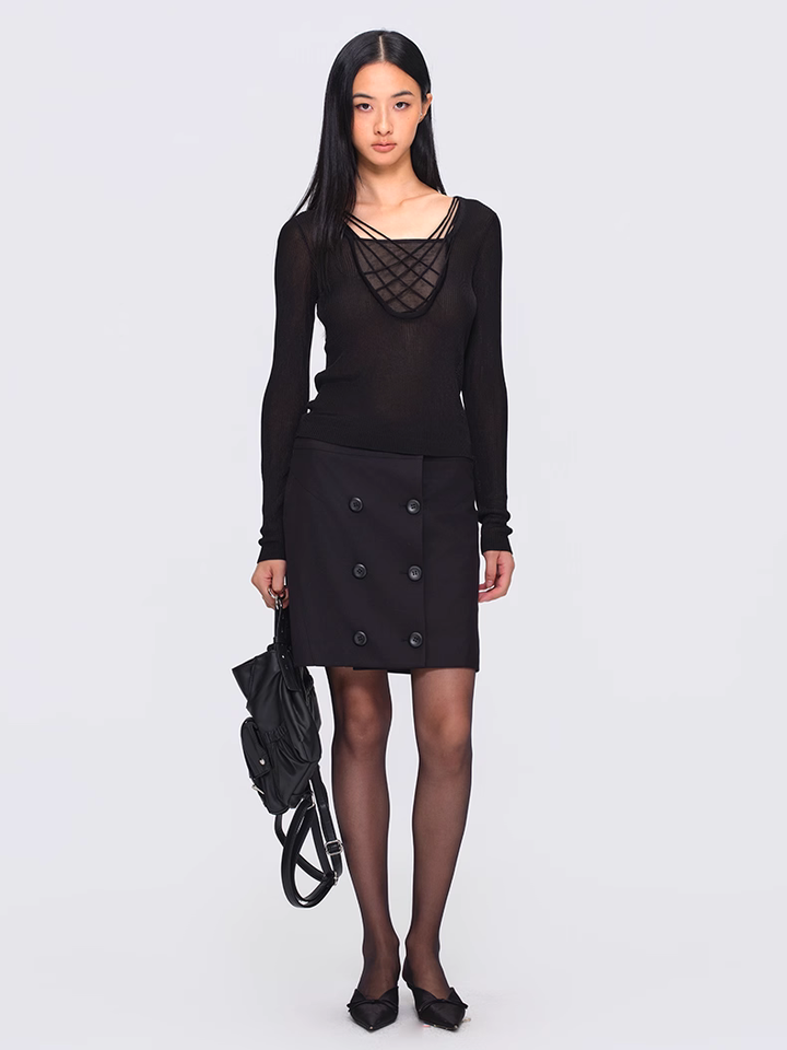 Layered Mesh Panel Top