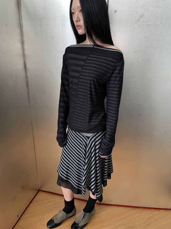 Striped Multi-Way Skirt