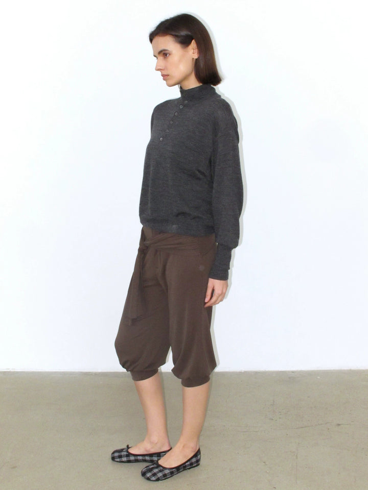 Dolman Sleeve Wool Sweater