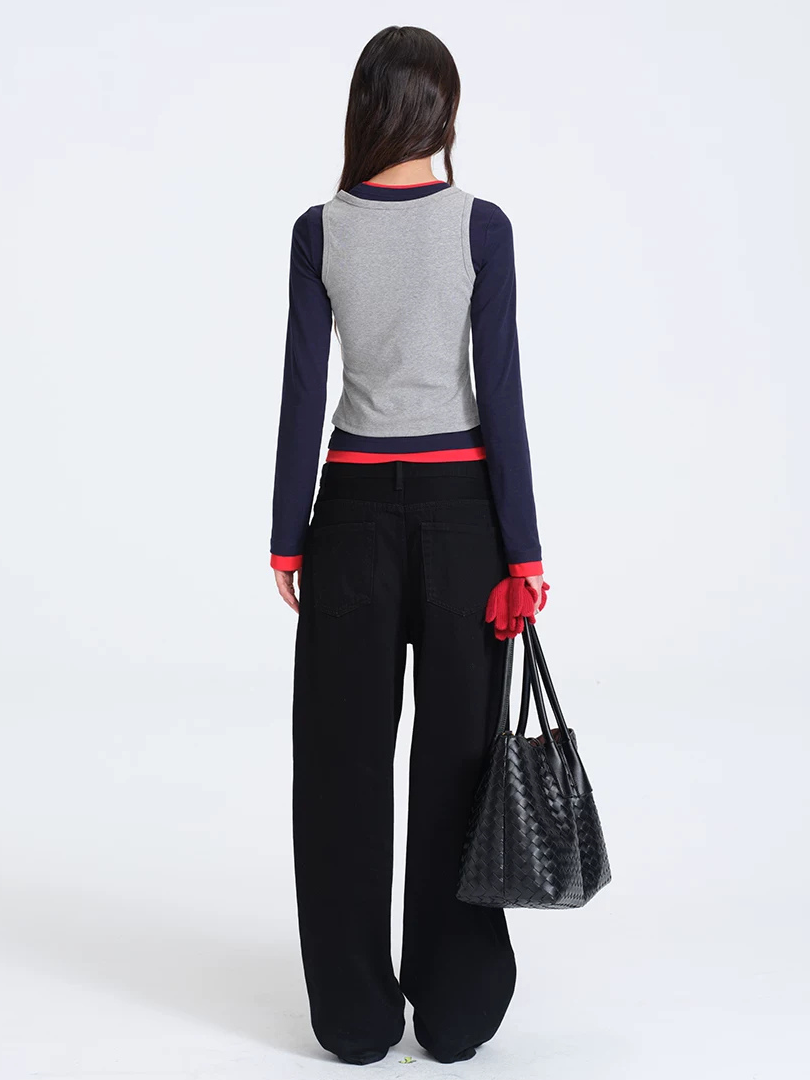 Colour Block Top Set