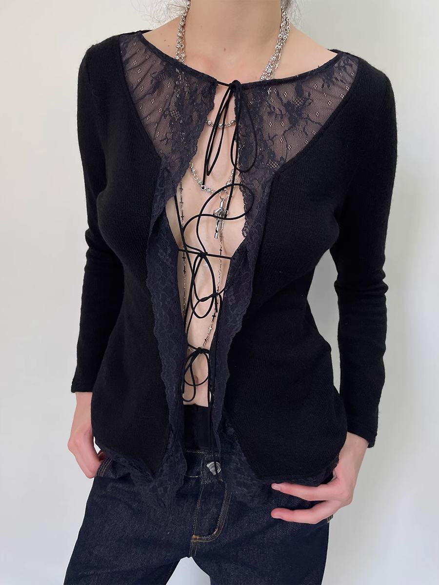 Tie Front Cardigan