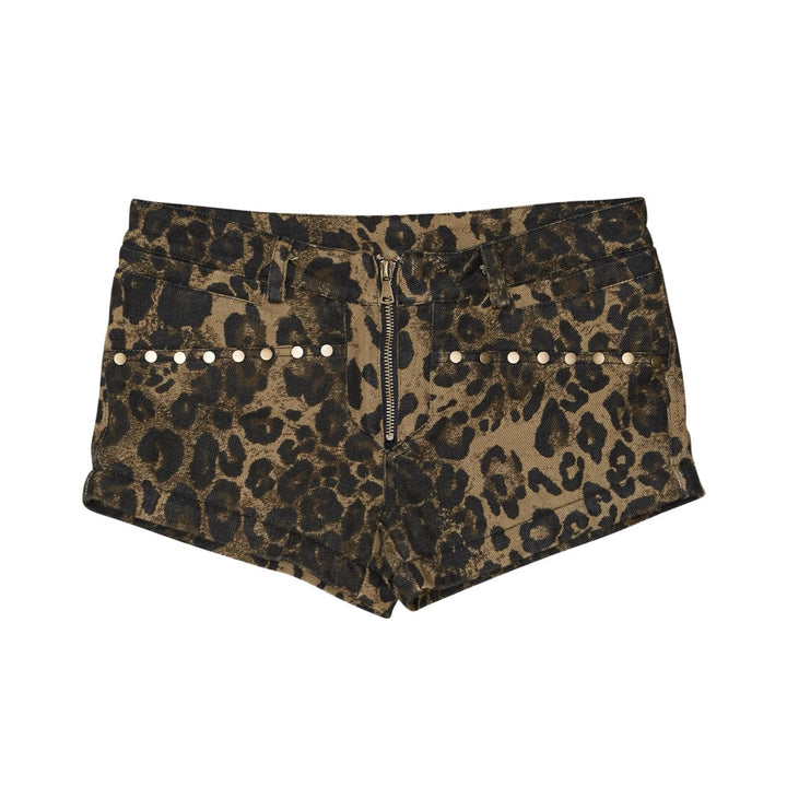 Leopard Print Detachable Jeans