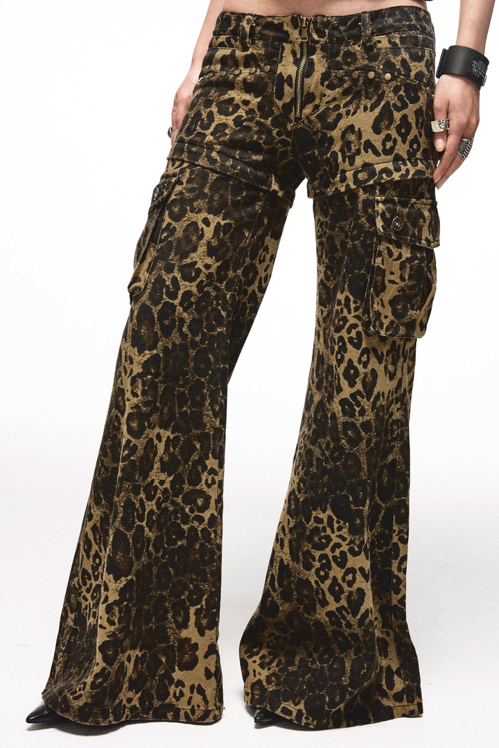 Leopard Print Detachable Jeans