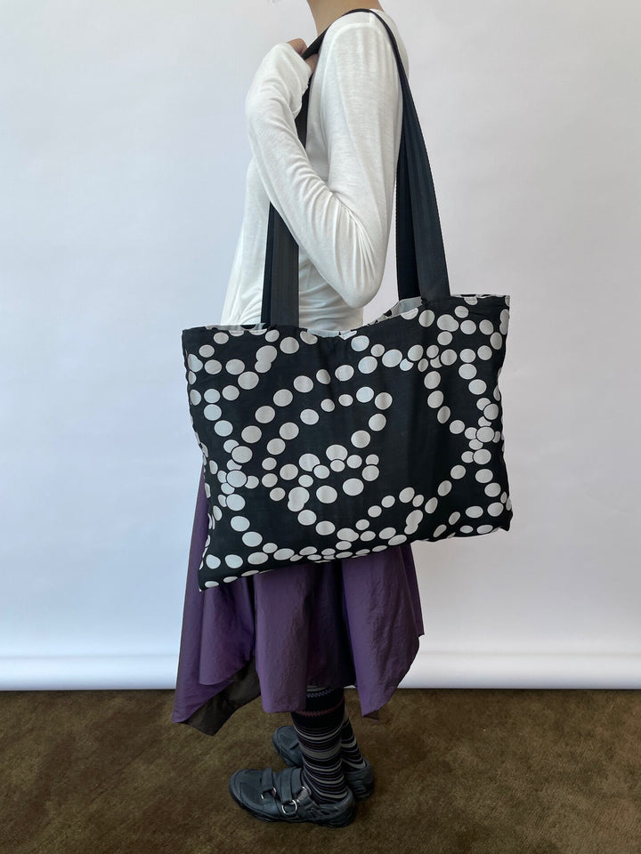 Reversible Polka Dot Tote Bag