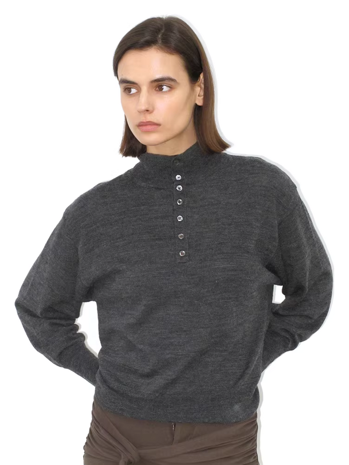 Dolman Sleeve Wool Sweater