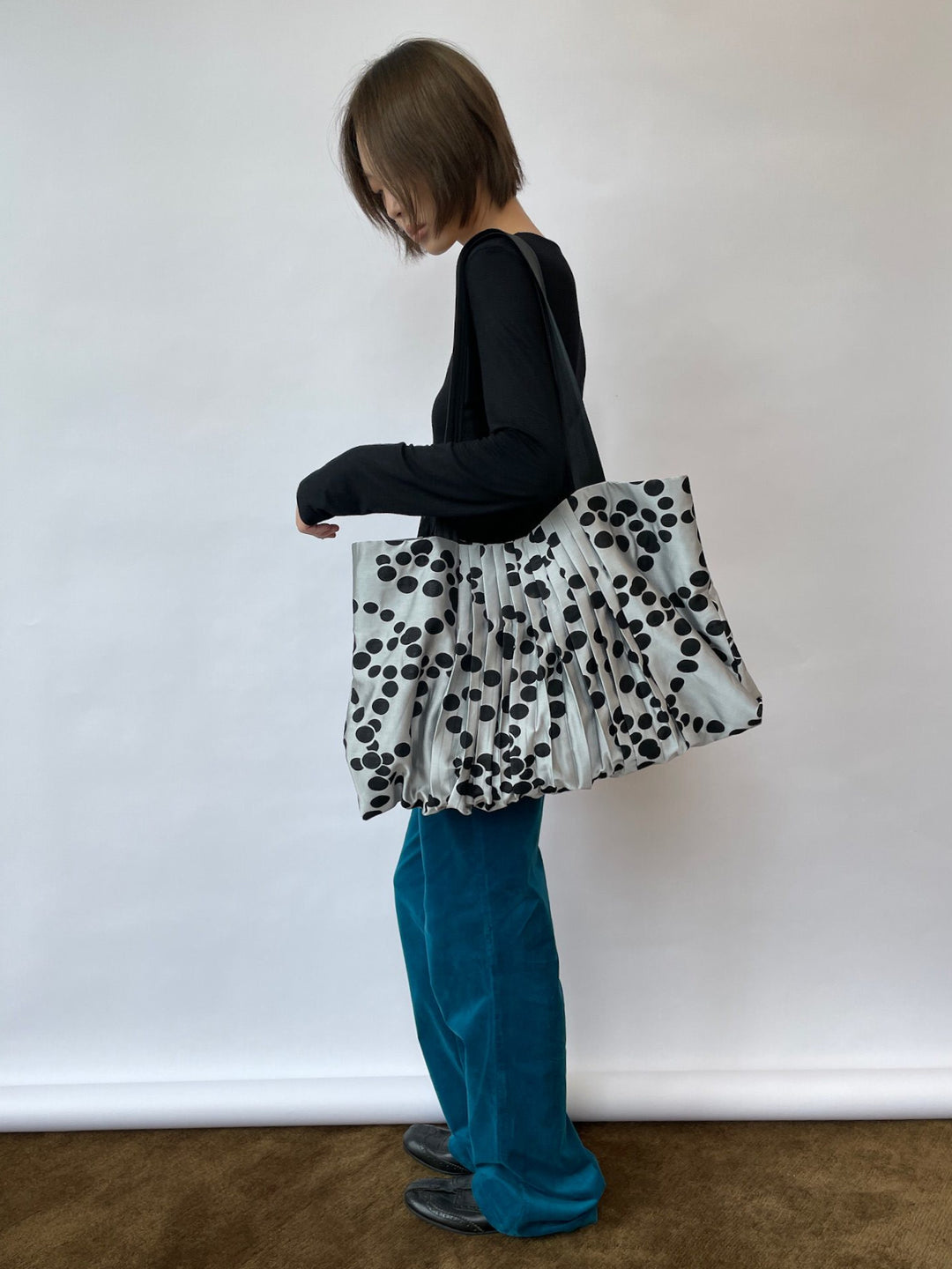 Reversible Polka Dot Tote Bag