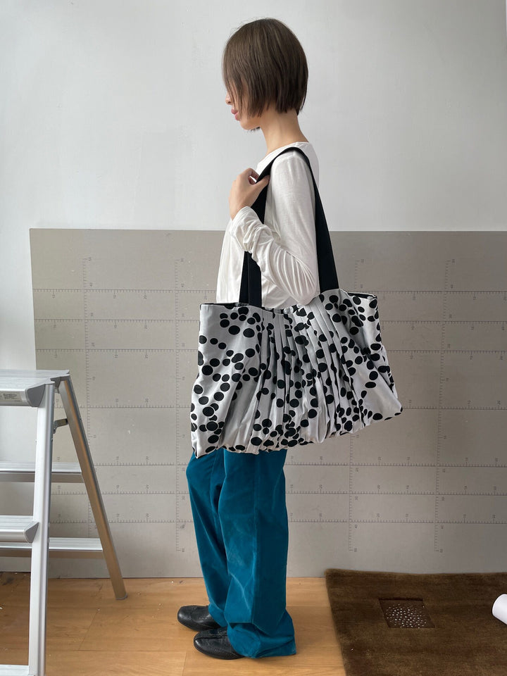 Reversible Polka Dot Tote Bag