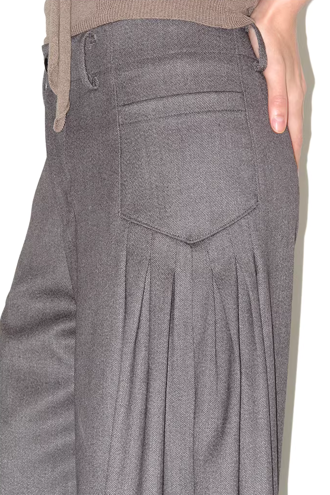 Pleated Wide Leg Trousers