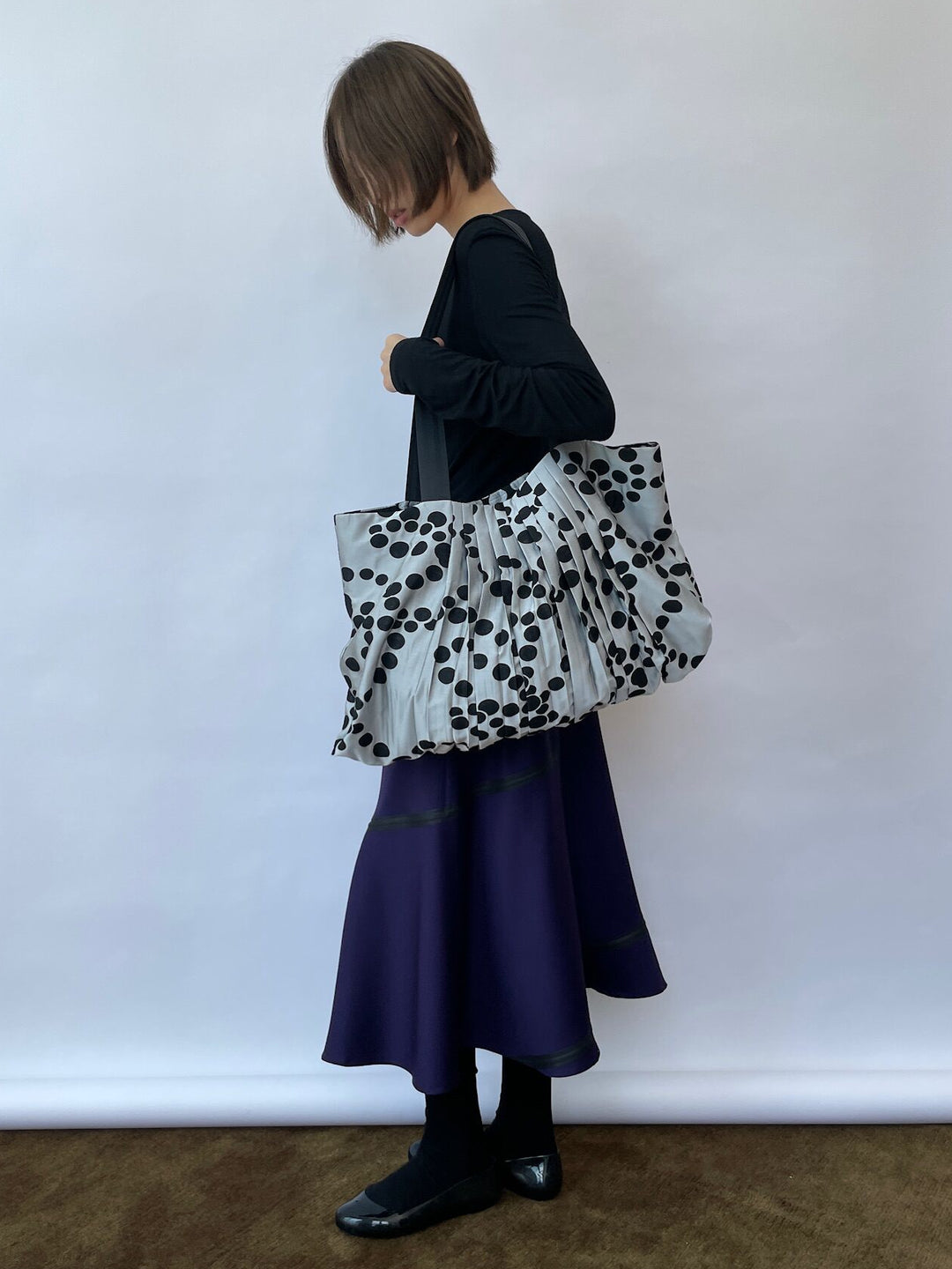 Reversible Polka Dot Tote Bag