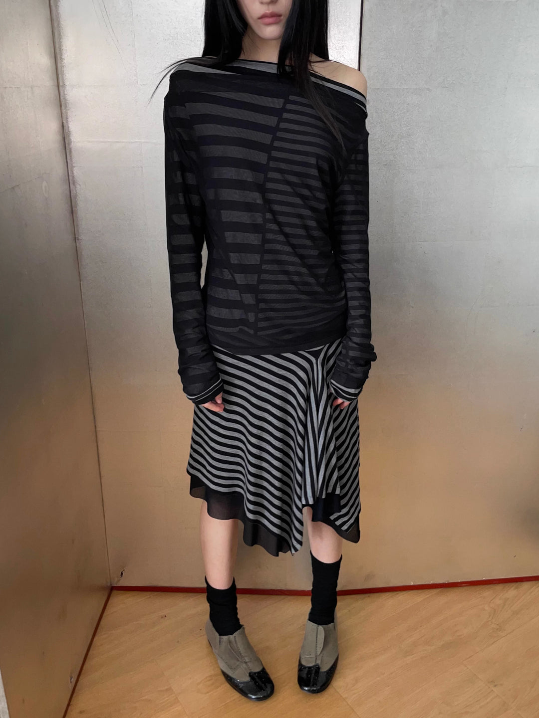 Striped Multi-Way Skirt