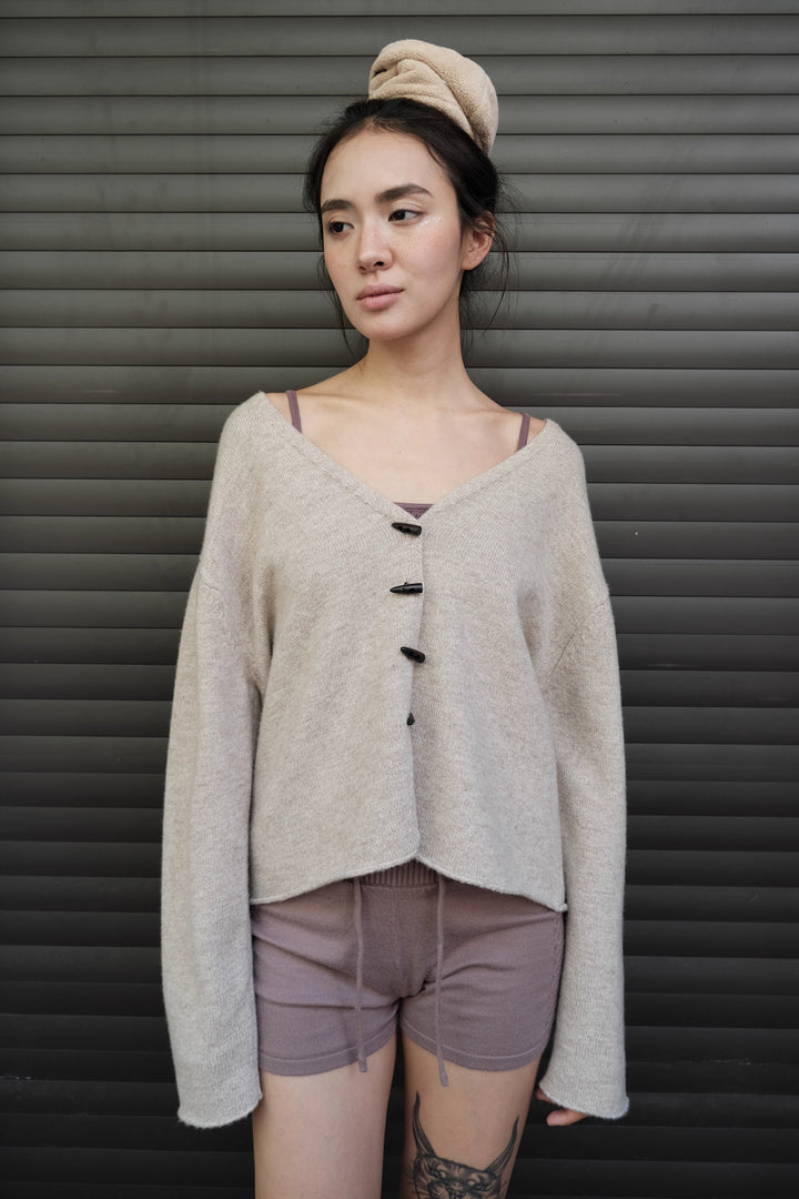 Boxy Toggle Cardigan