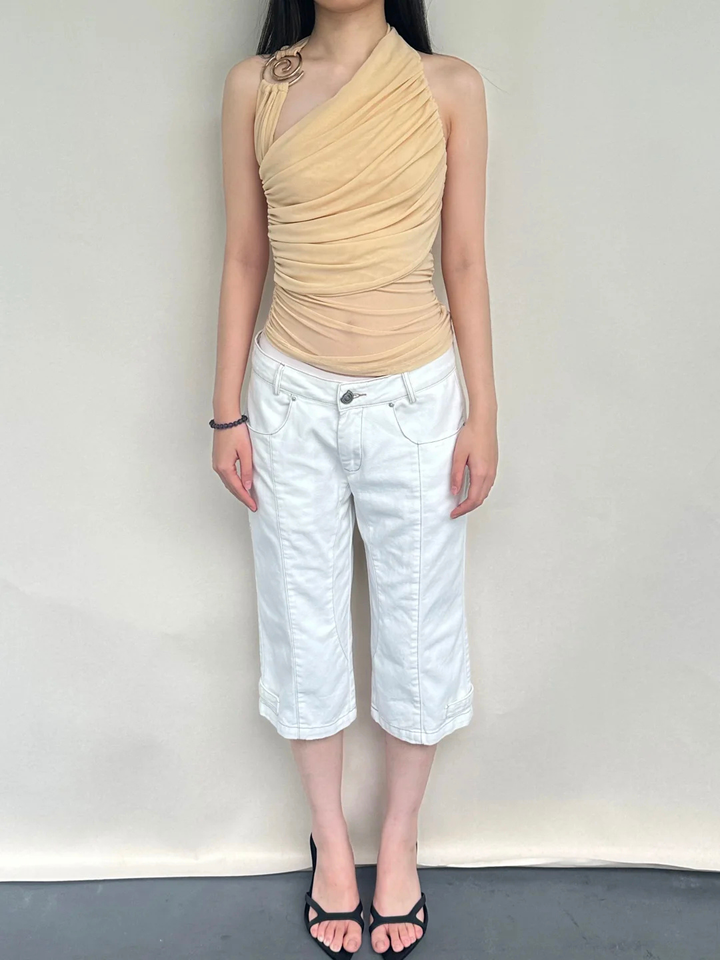 Ring Detail Halter Neck Top