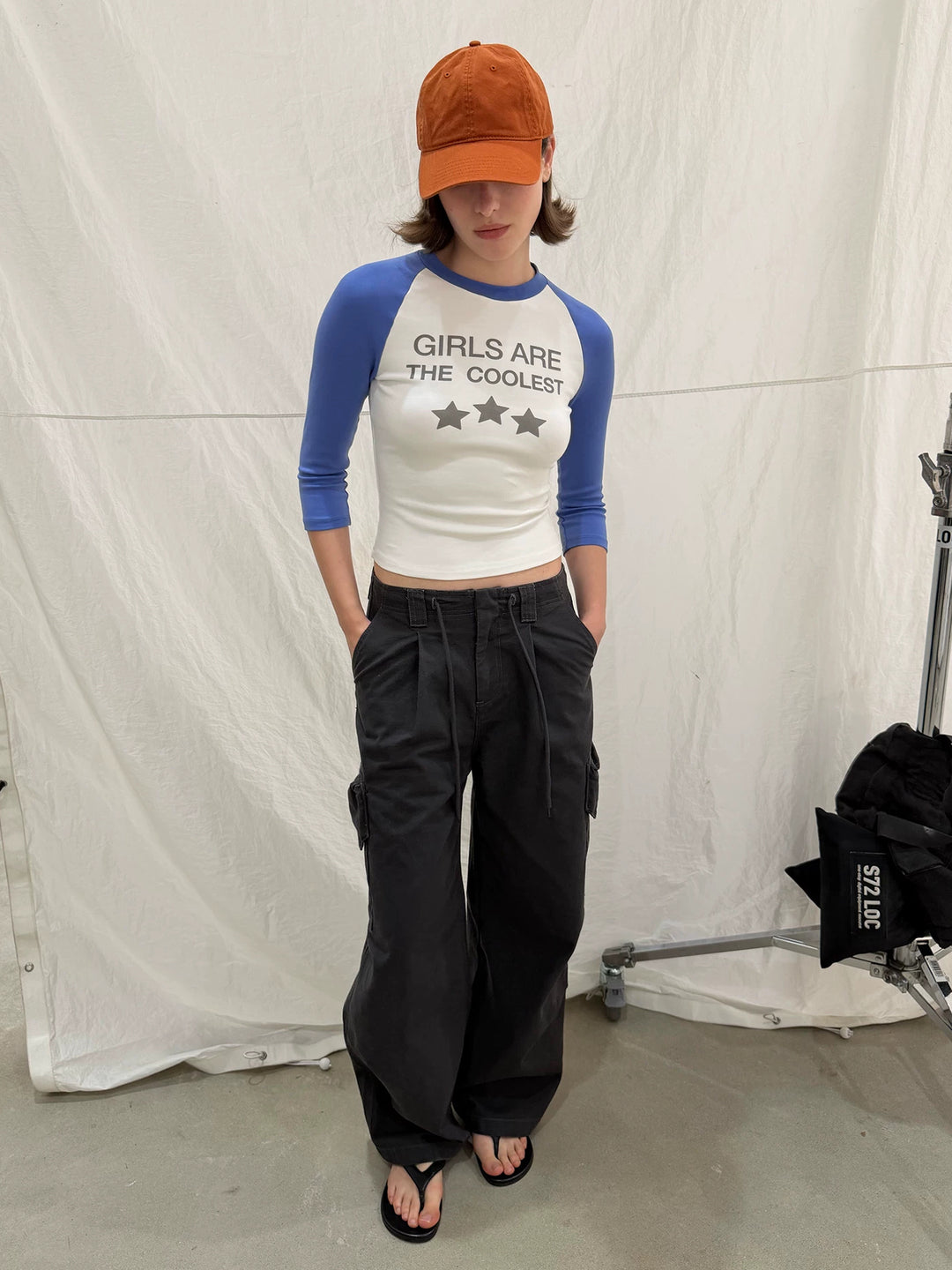 Cotton Drawstring Cargo Trousers