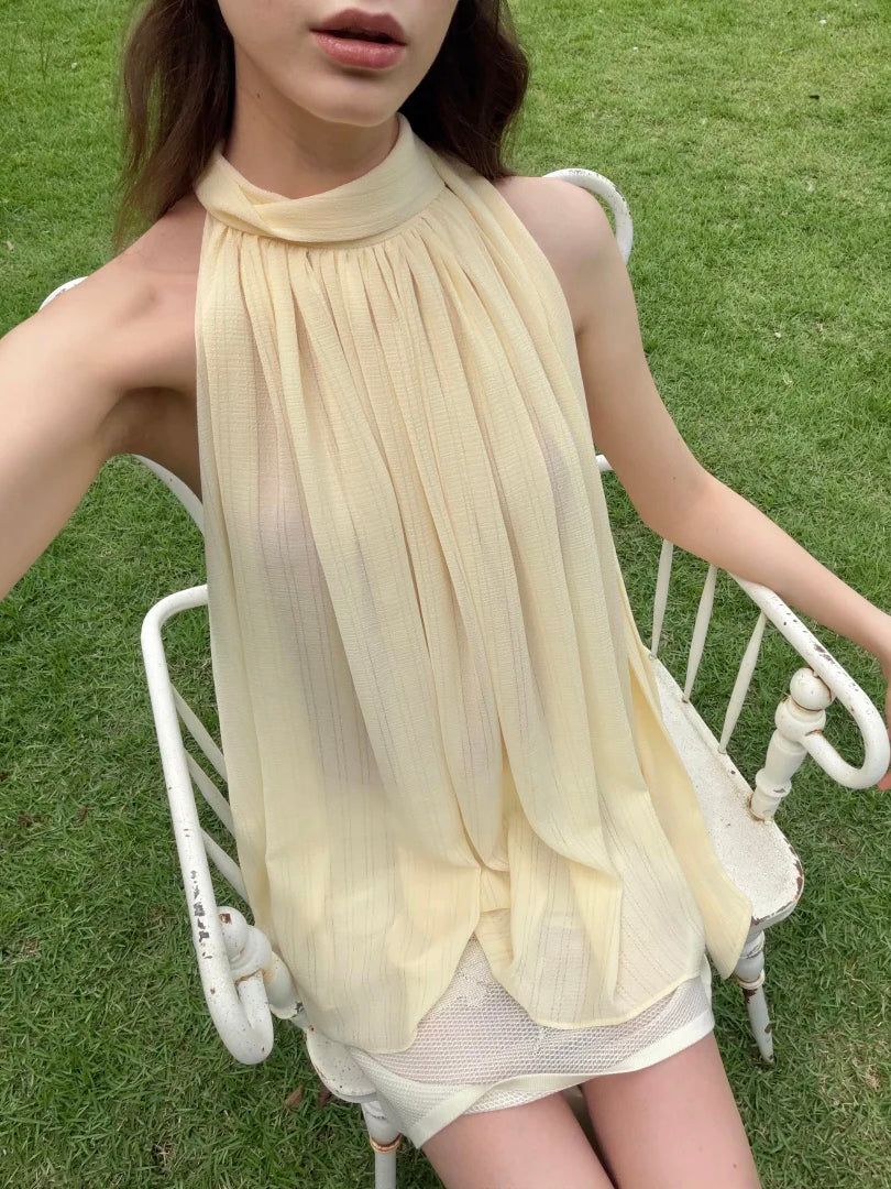 Scarf Halter Neck Top