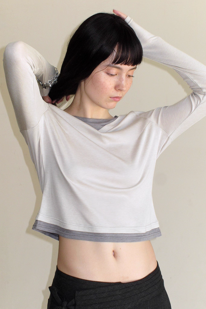 Faux Double Layer Top - Cream