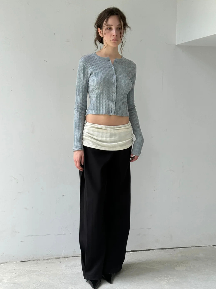 Foldover Wide Leg Pants