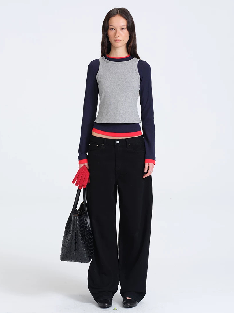 Colour Block Top Set