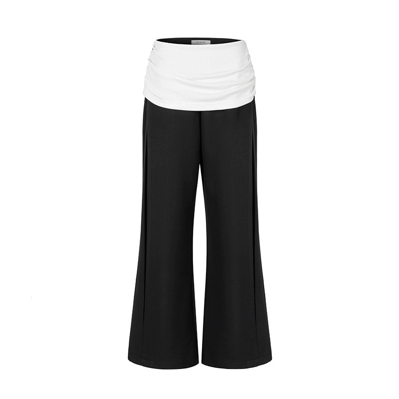 Foldover Wide Leg Pants