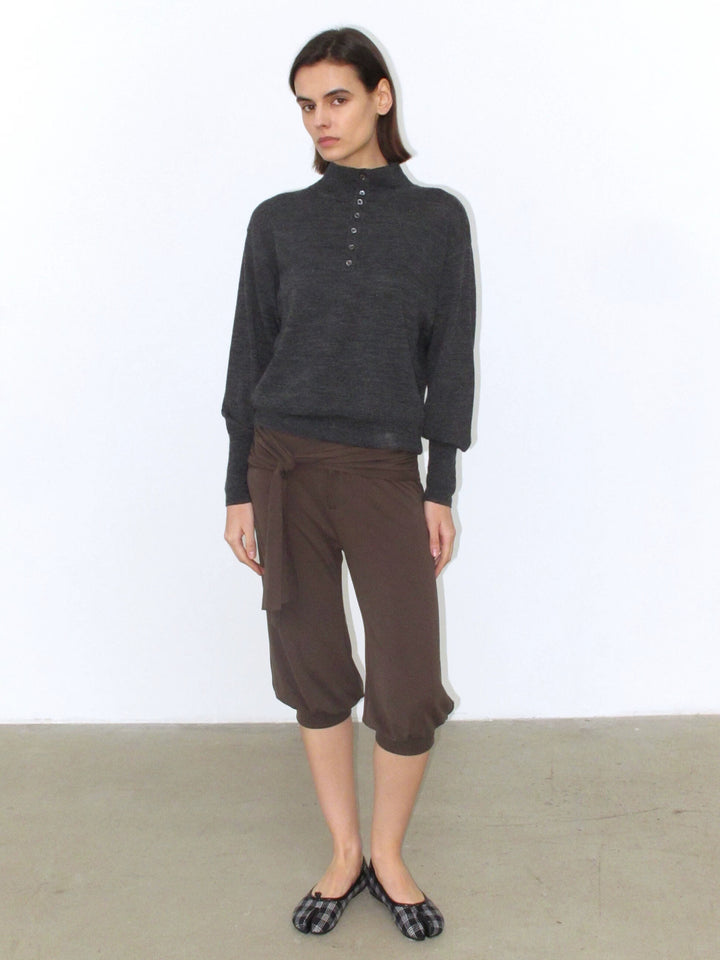 Dolman Sleeve Wool Sweater